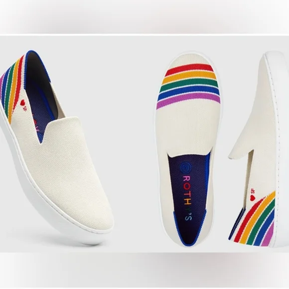 Rothy’s 6 Rainbow SF Pride Sneaker - Picture 2 of 8